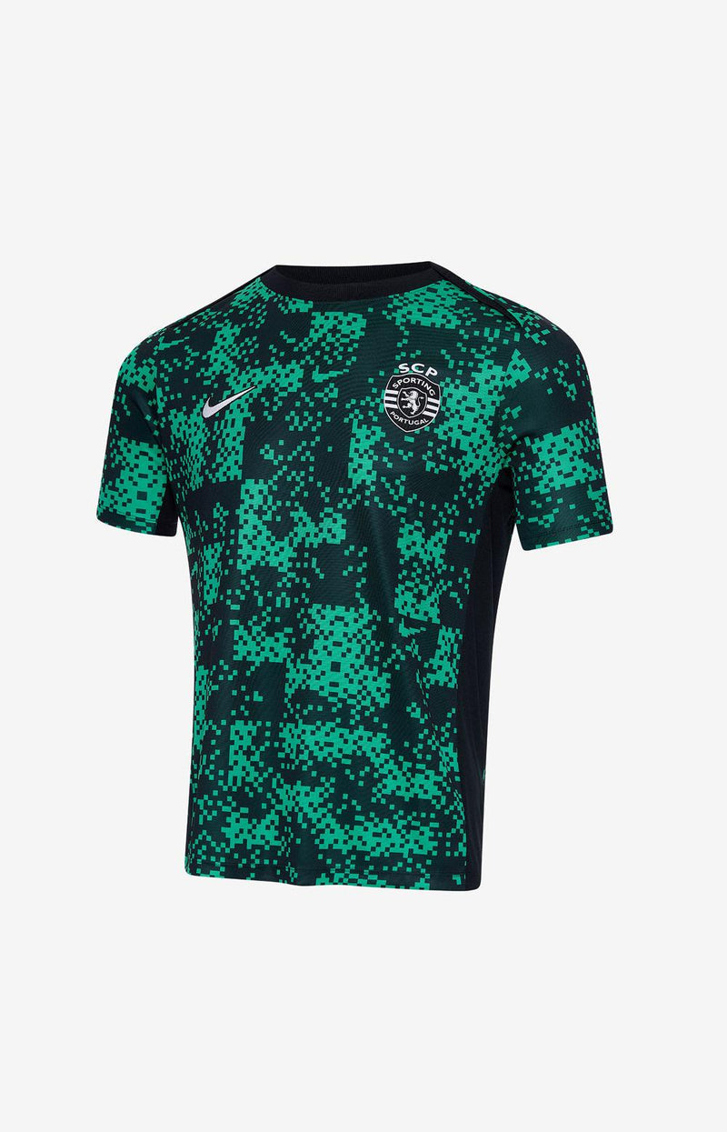 Camisola Sporting Aquecimento Verde-2024/25- Lançamento