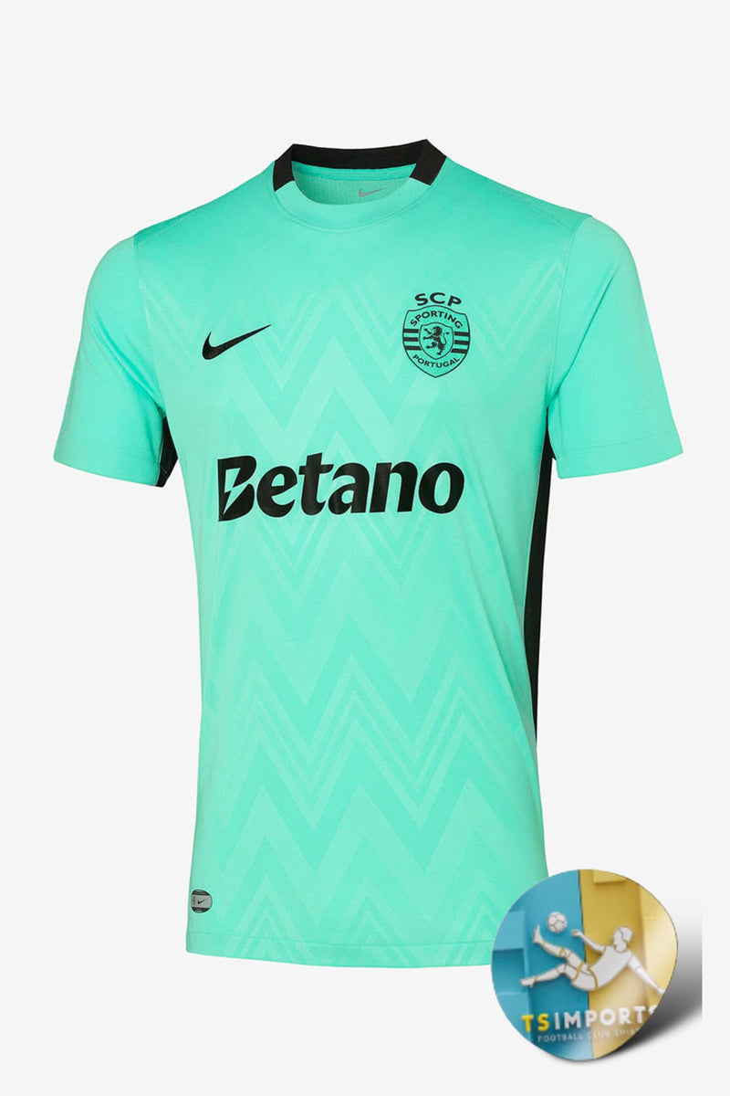 Camisola Sporting Away III Lançamento 25/26 (Pré Venda Prazo de Entrega 12 a 22 Dias Úteis)