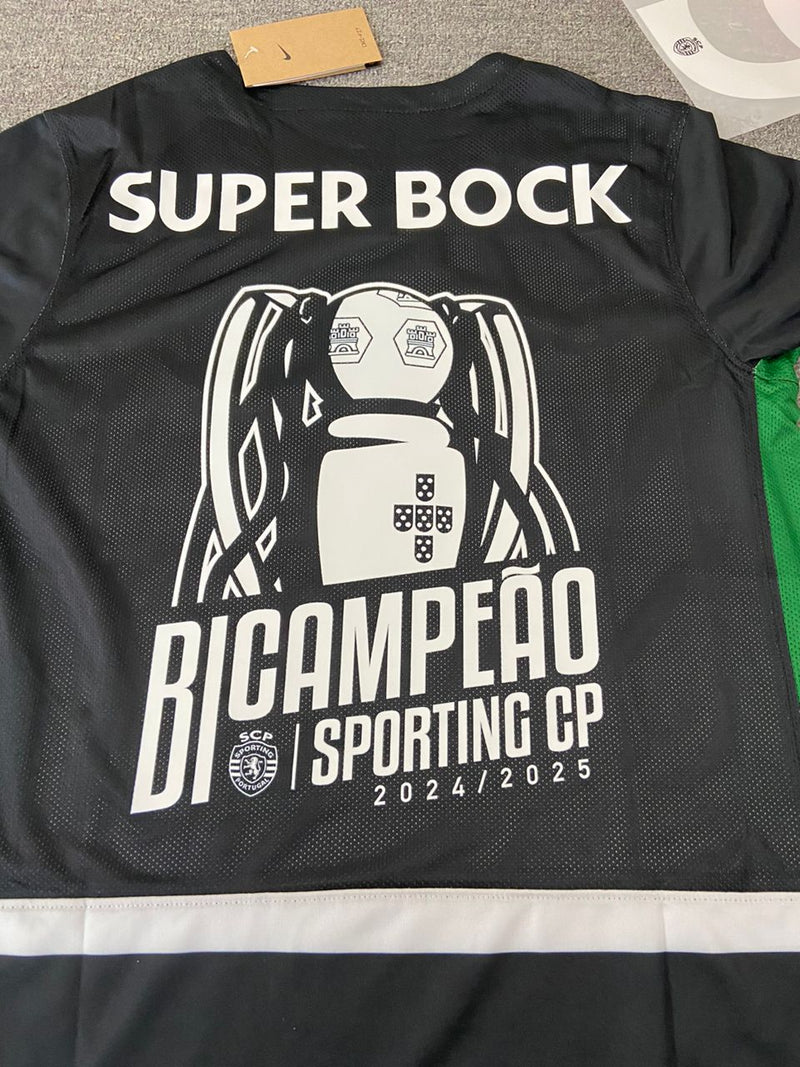 Camisola Sporting Comemorativa Bicampeonato 25
