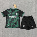 Conjunto Infantil Sporting 25/26- Alternativa III Preto