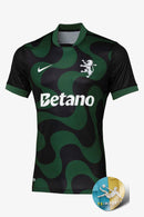 Camisola Sporting Away Alternativa Preta Lançamento 25/26