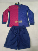 Conjunto Infantil Barcelona Manga Comprida 24-25 HOME