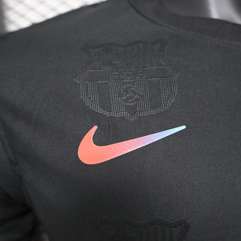 Camisola Barcelona Versão Jogador  Preta 24/25- Away