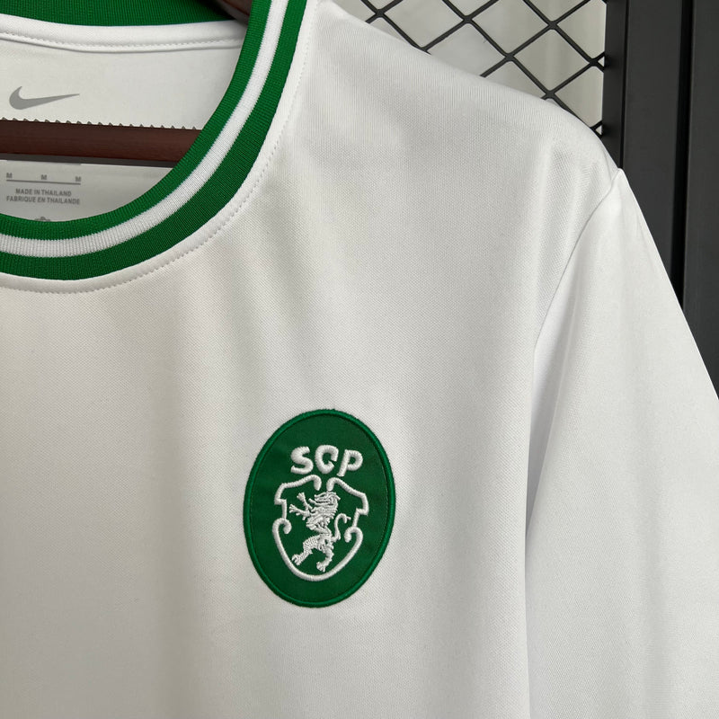 Camisola Sporting Away Branca Lançamento 25/26 Edição Especial