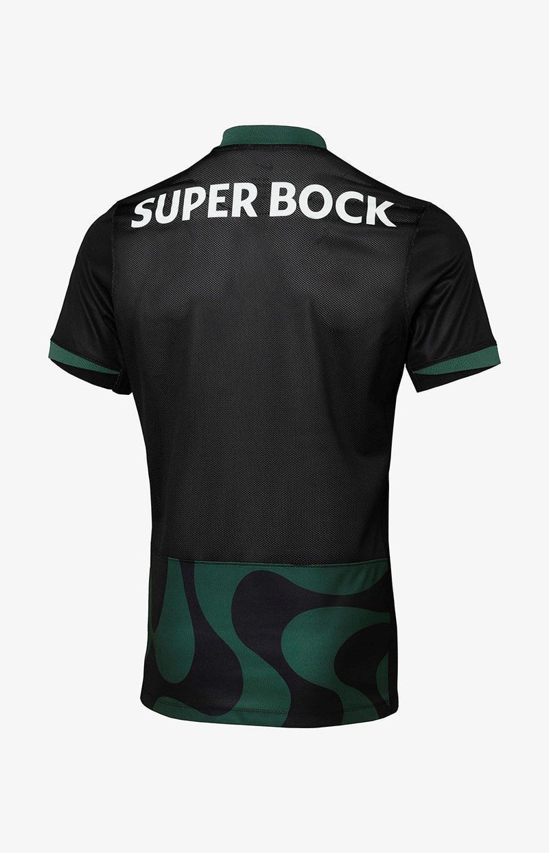 Camisola Sporting Away Alternativa Preta Lançamento 25/26