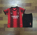 Conjunto Infantil Milan 23/24 Vermelho   - Home