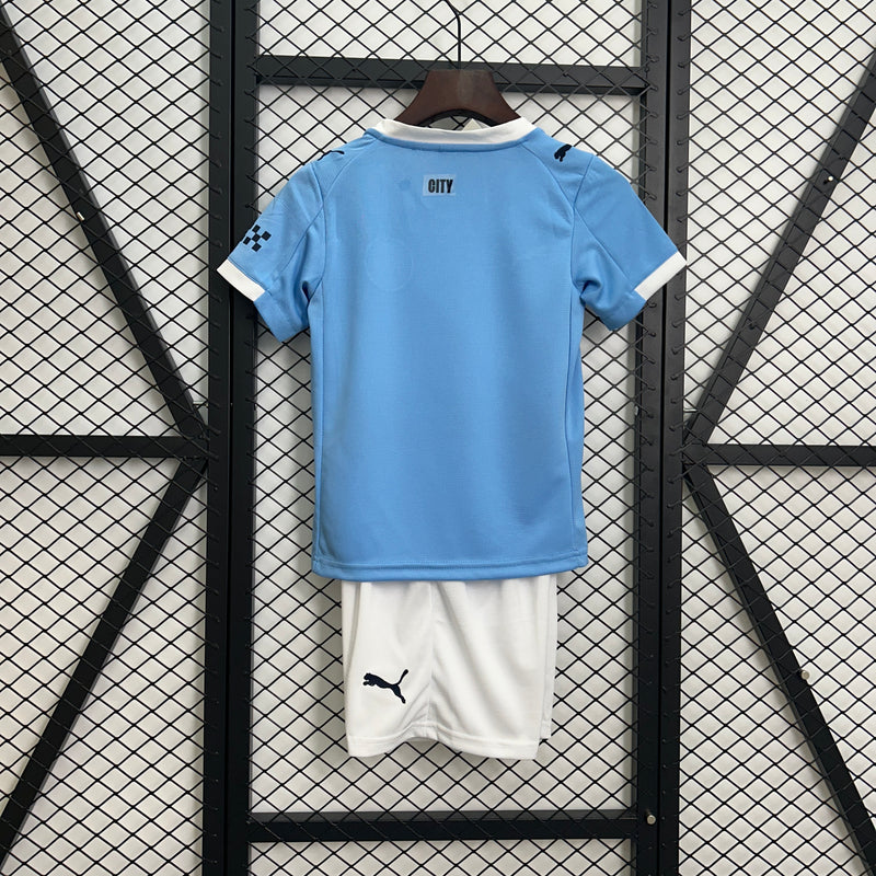 Conjunto Infantil Manchester City 25/26 - Home - Azul