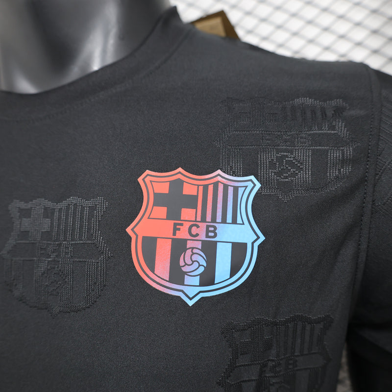 Camisola Barcelona Versão Jogador  Preta 24/25- Away