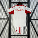 Conjunto Infantil Benfica Branco 25/26  - Away