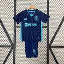 Conjunto Infantil Porto III 2024/25 - AWAY -Azul