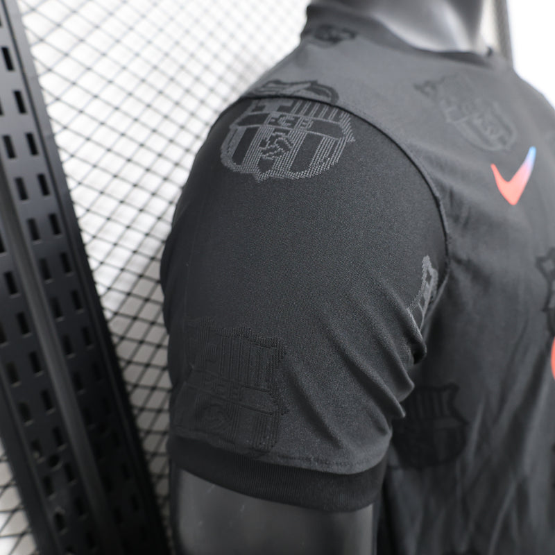 Camisola Barcelona Versão Jogador  Preta 24/25- Away