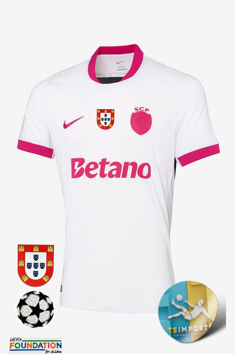 Camisola Sporting PINK OCTOBER 25/26-Champions (Pré Venda prazo de entrega 10 a 22 Dias Úteis)