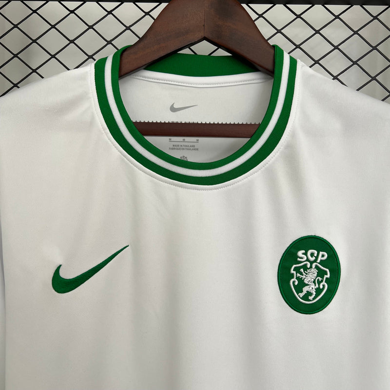 Camisola Sporting Away Branca Lançamento 25/26 Edição Especial