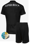 Conjunto Infantil Sporting 25/26- Alternativa Preto