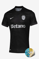 Camisola Sporting Away Preta Lançamento 25/26