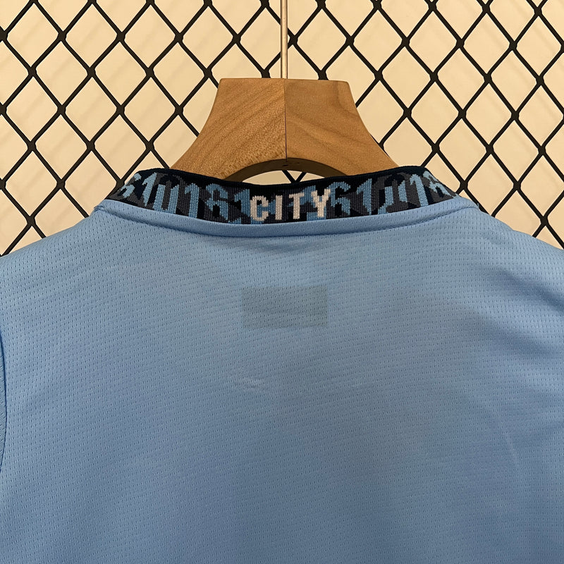 Conjunto Infantil Manchester City 2024/25 - Home - Azul