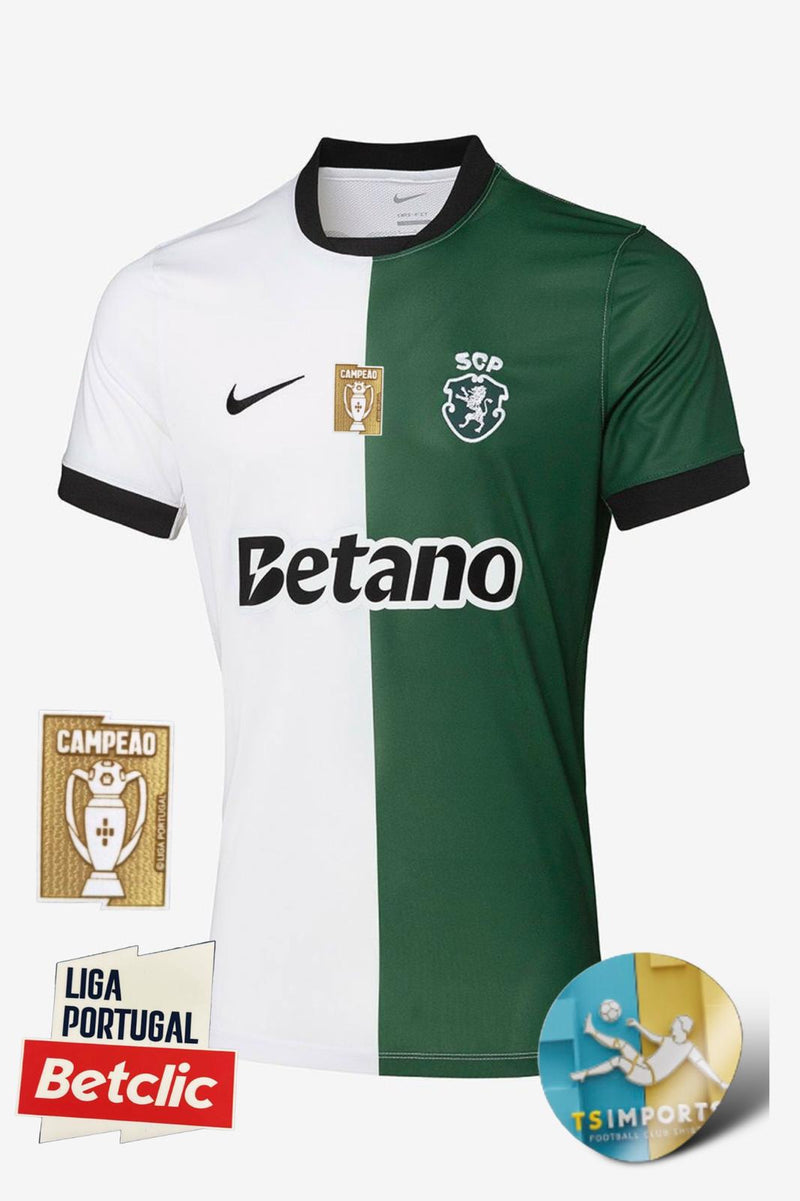 Camisola Sporting STROMP 25/26- Patch Nacional (Pré Venda prazo de entrega 10 a 22 Dias Úteis)
