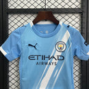 Conjunto Infantil Manchester City 25/26 - Home - Azul