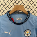 Conjunto Infantil Manchester City 2024/25 - Home - Azul