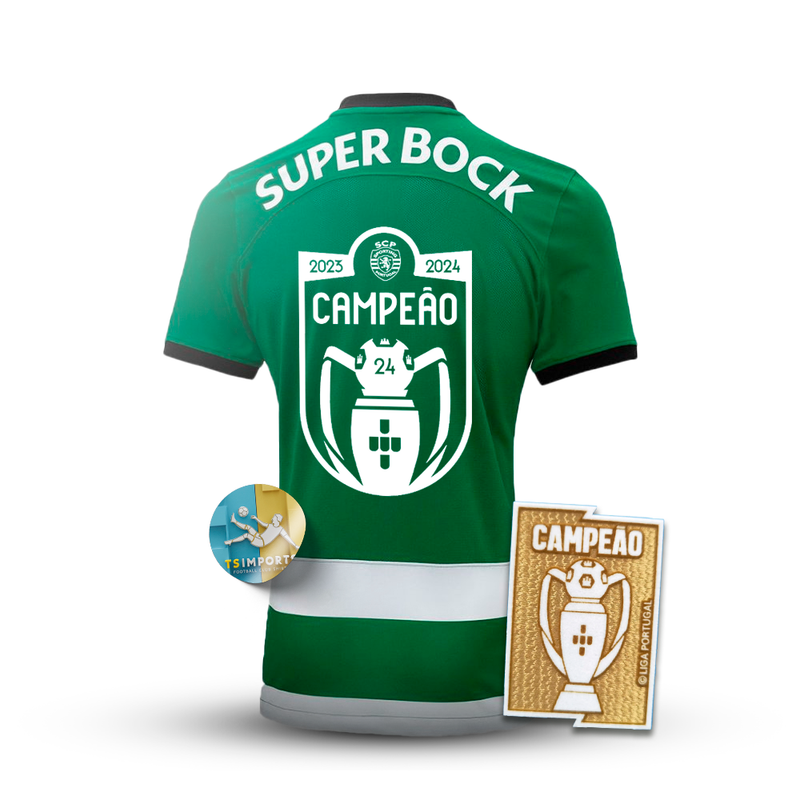 Camisola Sporting Home 2023/24 - Verde/CAMPEÃO