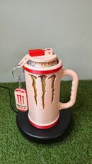 Caneca Monster Rosa/Vermelho 500ml