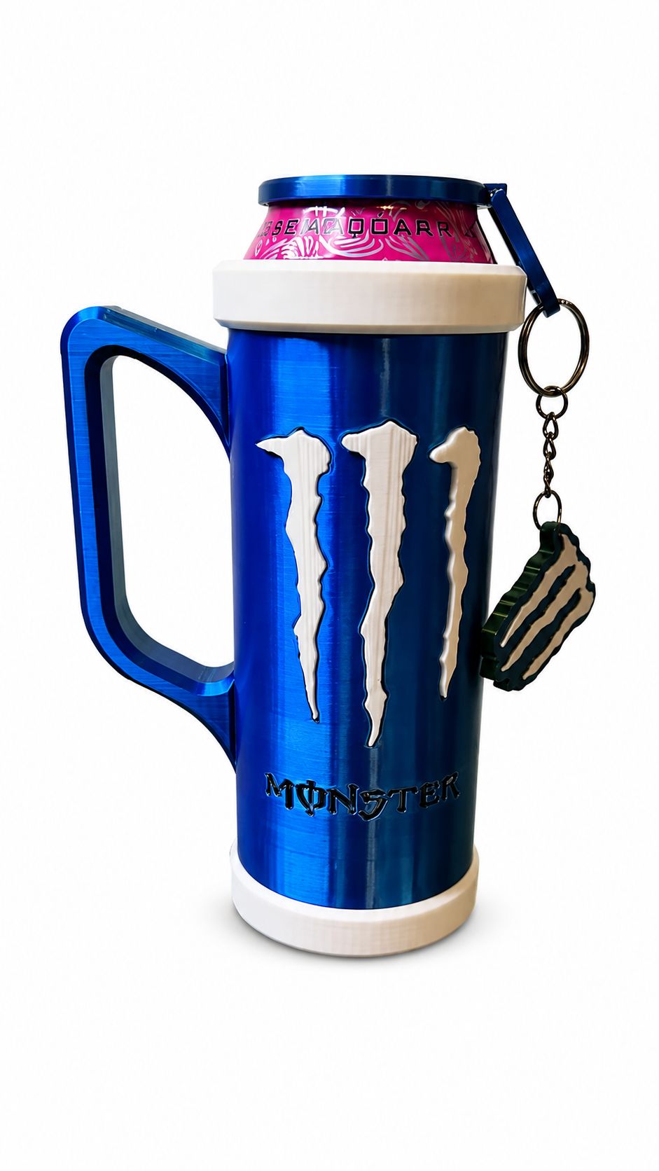 Caneca Monster Tampo de Rosca Blue/green 500ml