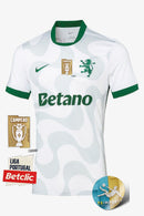 Camisola Sporting Alternativa Branca 2025/26- Patch Nacional