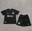 Conjunto Infantil Sporting Preto 2024/25- Away