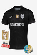 Camisola Sporting Alternativa Preta 25/26- Patch Nacional