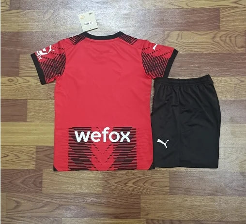 Conjunto Infantil Milan 23/24 Vermelho   - Home