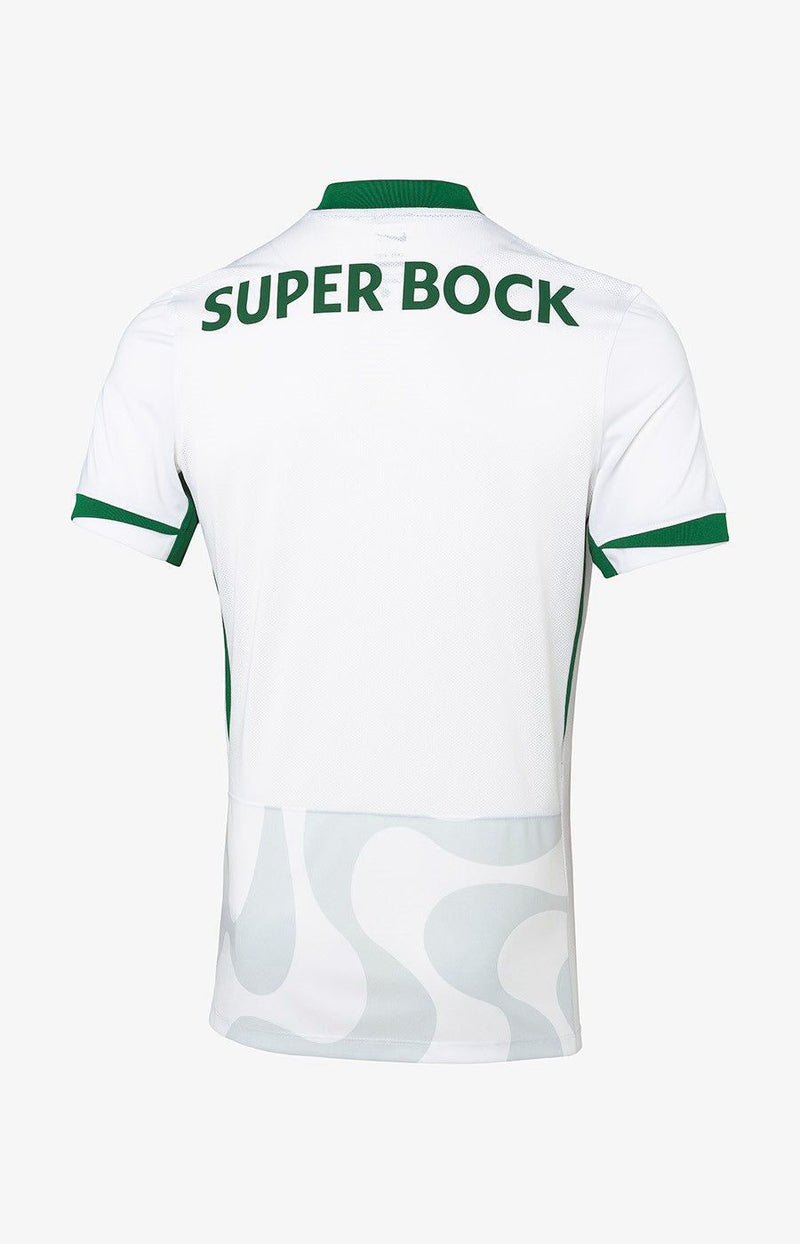 Camisola Sporting Away Branca Lançamento 25/26