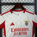 Conjunto Infantil Benfica Branco 25/26  - Away