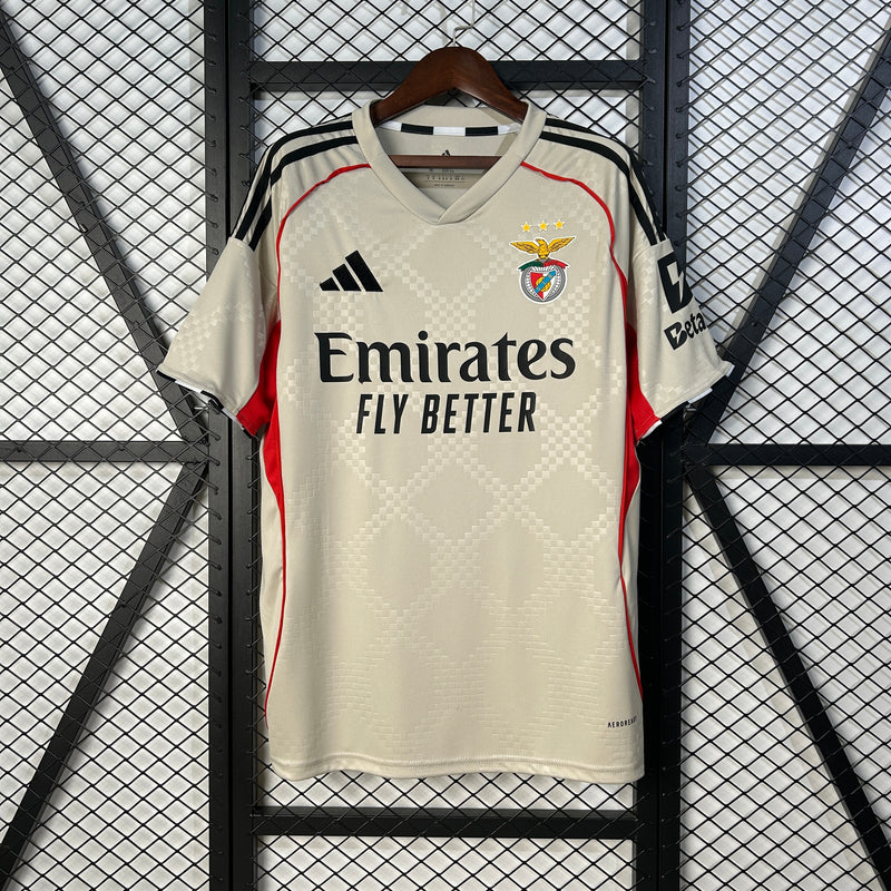 Camisola Benfica Alternativo Beje 25/26
