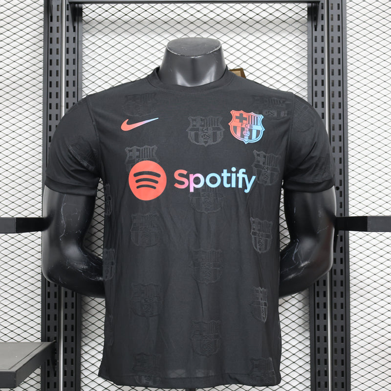 Camisola Barcelona Versão Jogador  Preta 24/25- Away