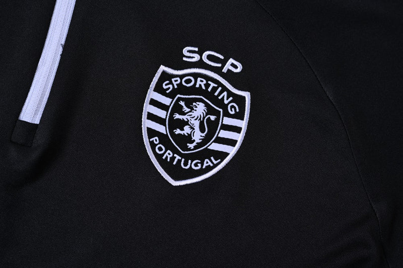 Conjunto de Frio Sporting 2024 Preto - Treino