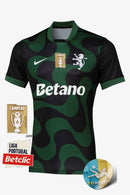 Camisola Sporting Alternativa Preta 2025/26- Patch Nacional