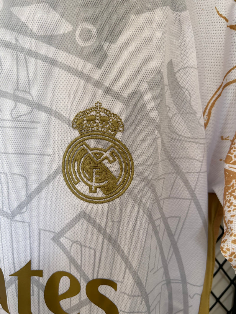 Camisola Real Madrid-Edição Especial Gold  2024/25 Home