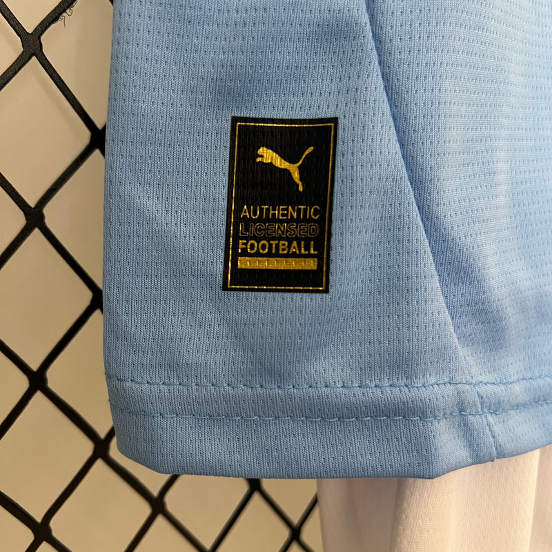 Conjunto Infantil Manchester City 2024/25 - Home - Azul