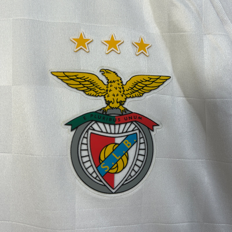 Conjunto Infantil Benfica Branco 25/26  - Away