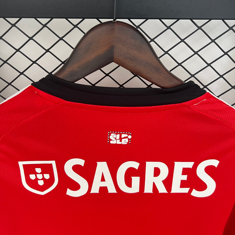 Camisola Benfica Home Manga Comprida 25/26- Lançamento
