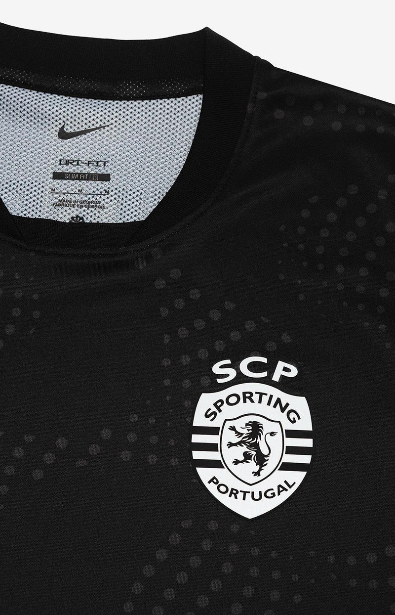 Camisola Sporting Away Preta Lançamento 25/26