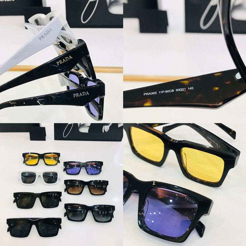 Óculos Prada - Preto/Lente Amarelo