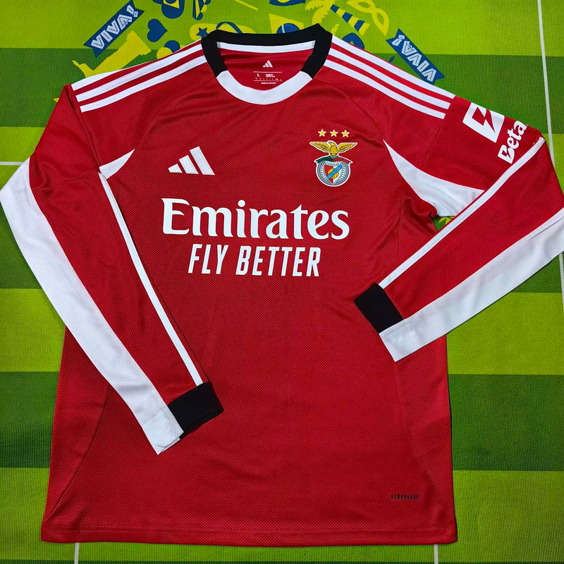Camisola Benfica Home Manga Comprida 25/26- Lançamento