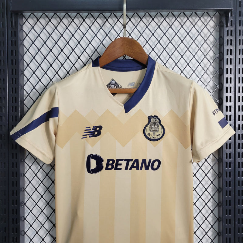 Conjunto Infantil Porto 2023/24 - Away - Dourado
