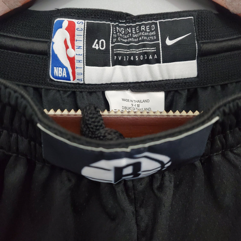 Shorts Brooklyn Nets City version black NBA - Pokas Store