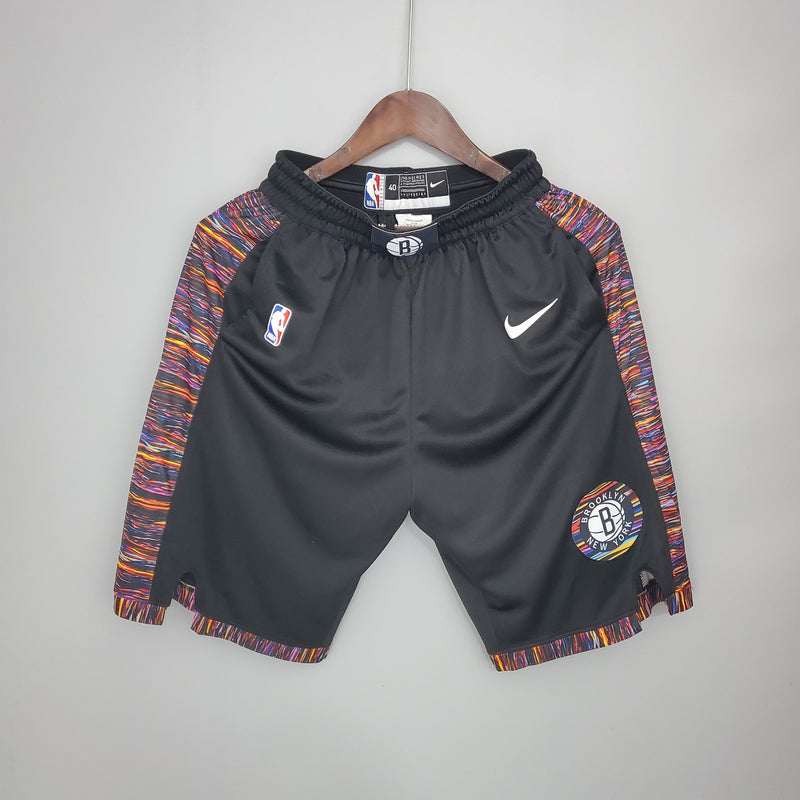 Shorts Brooklyn Nets City version black NBA - Pokas Store
