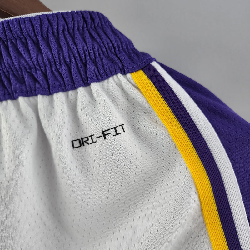 Shorts 75th anniversary Los Angeles Lakers white NBA - Pokas Store