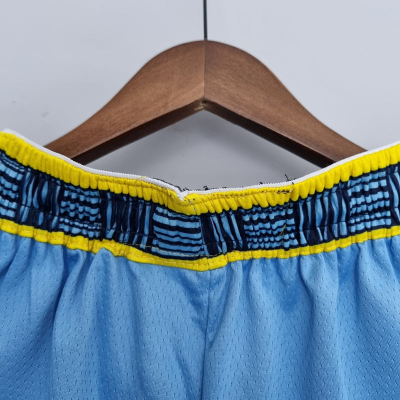 Shorts 75th Anniversary Memphis Grizzlies Jordan Edition Blue Shorts NBA - Pokas Store