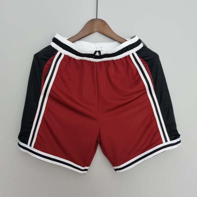 Shorts Miami Heat Red Black NBA - Pokas Store