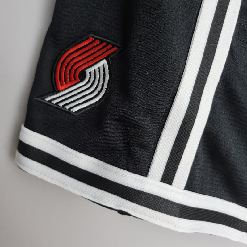 Shorts Portland Trail Blazers Black NBA - Pokas Store